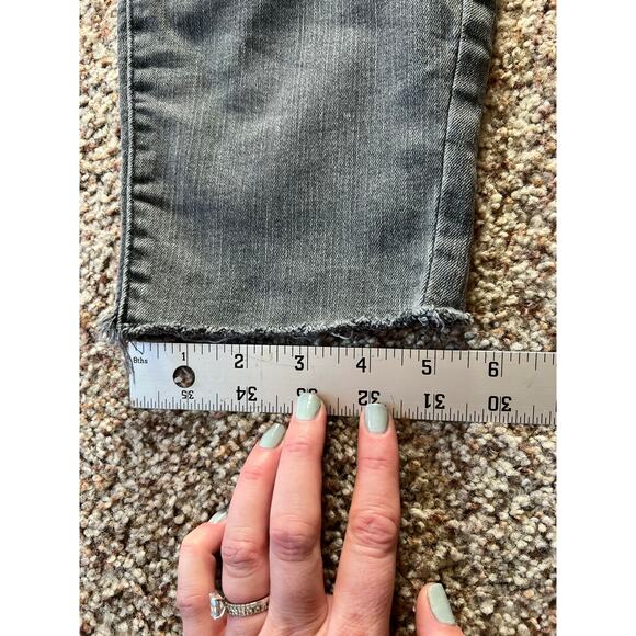 Lucky Brand Bridgette High Rise Skinny Jean, Gray, 14/32, Raw Hem, 26" Inseam - Picture 6 of 15